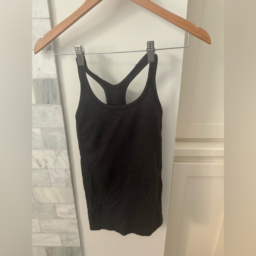 Ebb to Street Lululemon Black Racerback Tank Top